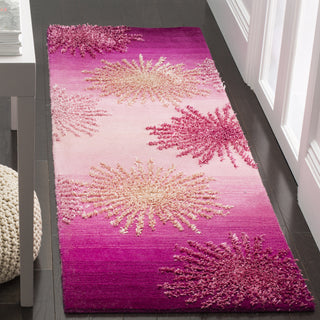 Safavieh Soho Soh712 Pink Area Rug Room Scene