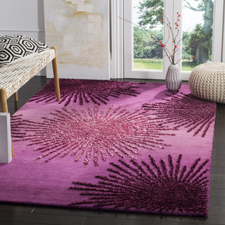 Safavieh Soho Soh712 Purple Area Rug Room Scene Feature