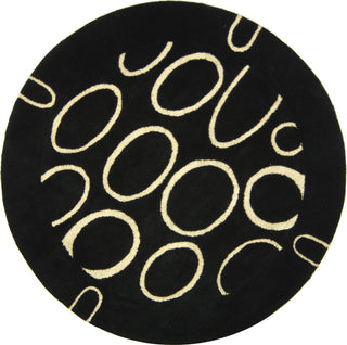 Safavieh Soho Soh714 Black/Ivory Area Rug Round