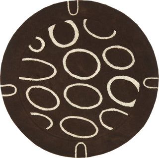 Safavieh Soho Soh714 Brown/Ivory Area Rug Round