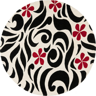 Safavieh Soho Soh725 Ivory/Black Area Rug Round