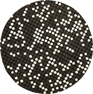 Safavieh Soho Soh726 Black/White Area Rug Round