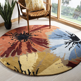 Safavieh Soho Soh729 Olive/Multi Area Rug Room Scene