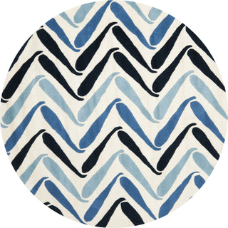 Safavieh Soho Soh731 Ivory/Blue Area Rug Round