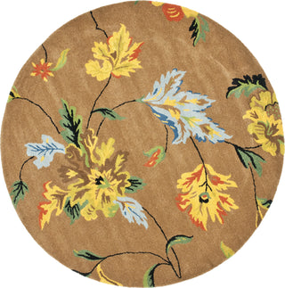 Safavieh Soho Soh735 Brown/Multi Area Rug Round