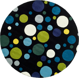 Safavieh Soho Soh753 Black/Multi Area Rug Round