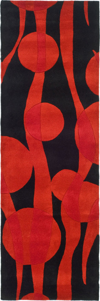 Safavieh Soho Soh755 Black/Red Area Rug Runner