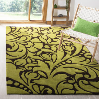 Safavieh Soho Soh759 Brown/Green Area Rug Room Scene Feature