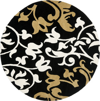 Safavieh Soho Soh760 Black/Multi Area Rug Round