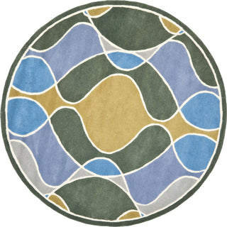 Safavieh Soho Soh762 Grey/Multi Area Rug Round