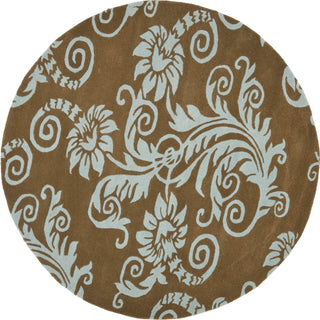 Safavieh Soho Soh765 Light Brown/Blue Area Rug Round