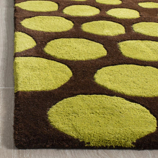 Safavieh Soho Soh766 Brown/Green Area Rug Detail