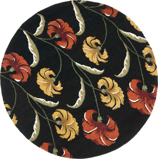 Safavieh Soho Soh767 Black/Multi Area Rug Round