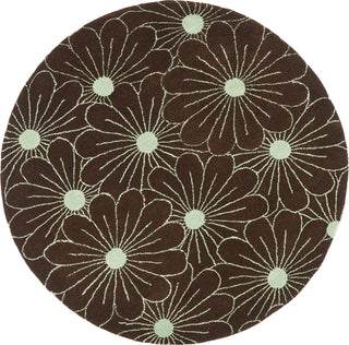 Safavieh Soho Soh768 Brown/Teal Area Rug Round