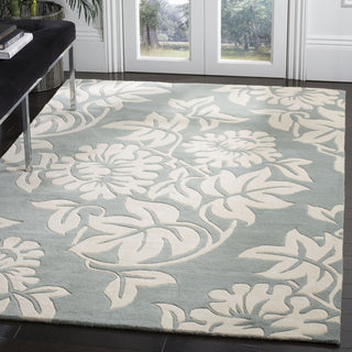 Safavieh Soho Soh770 Blue/Ivory Area Rug Room Scene Feature