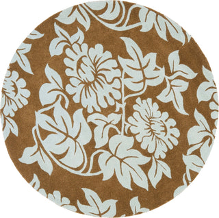 Safavieh Soho Soh770 Light Brown/Blue Area Rug Round