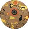 Safavieh Soho Soh772 Brown/Multi Area Rug Round