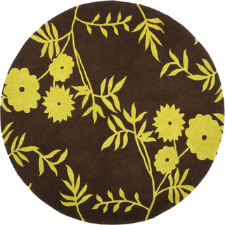 Safavieh Soho Soh774 Brown/Green Area Rug Round