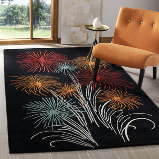 Safavieh Soho Soh775 Black/Multi Area Rug Room Scene Feature