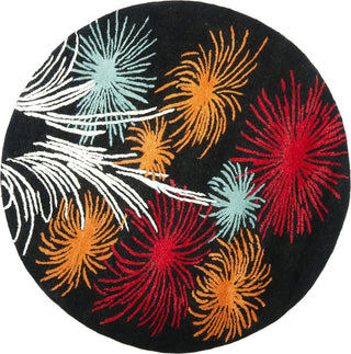 Safavieh Soho Soh775 Black/Multi Area Rug Round