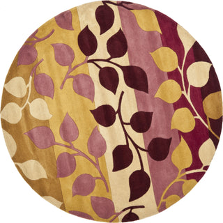 Safavieh Soho Soh785 Red/Gold Area Rug Round