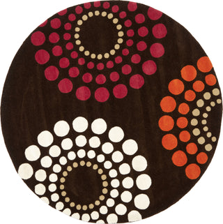 Safavieh Soho Soh788 Brown/Multi Area Rug Round