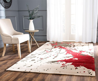 Safavieh Soho Soh794 Beige/Red Area Rug Room Scene Feature