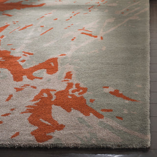 Safavieh Soho Soh794 Grey/Orange Area Rug Detail