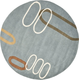 Safavieh Soho Soh801 Blue/Multi Area Rug Round