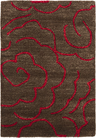 Safavieh Soho Soh812 Chocolate/Red Area Rug 