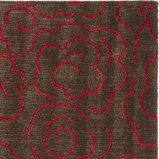 Safavieh Soho Soh812 Chocolate/Red Area Rug 