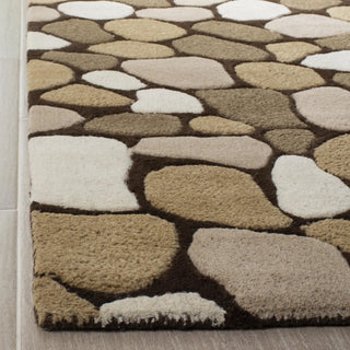 Safavieh Soho Soh814 Dark Brown/Multi Area Rug Detail