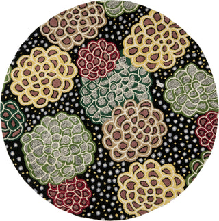 Safavieh Soho Soh819 Black/Multi Area Rug Round