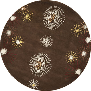 Safavieh Soho Soh823 Brown/Multi Area Rug Round