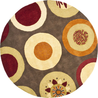 Safavieh Soho Soh835 Brown/Multi Area Rug Round