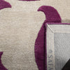 Safavieh Soho Soh841 Purple/Beige Area Rug Backing