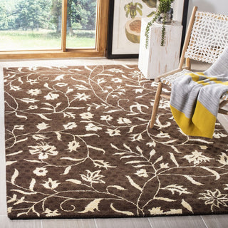 Safavieh Soho Soh843 Brown/Ivory Area Rug Room Scene Feature