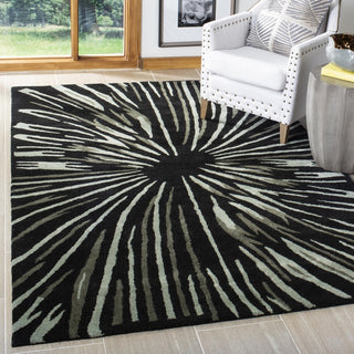 Safavieh Soho Soh845 Black/Multi Area Rug Room Scene Feature