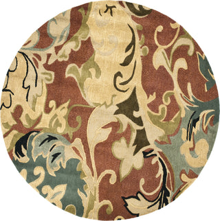 Safavieh Soho Soh846 Rust/Multi Area Rug Round