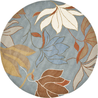 Safavieh Soho Soh848 Blue/Multi Area Rug Round