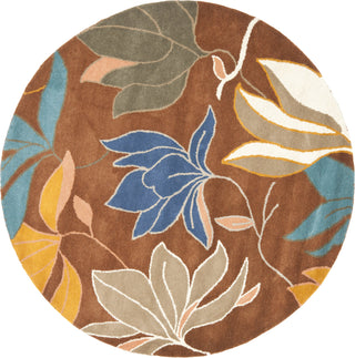 Safavieh Soho Soh848 Brown/Multi Area Rug Round