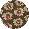 Safavieh Soho Soh852 Brown/Multi Area Rug Round