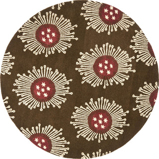 Safavieh Soho Soh852 Brown/Multi Area Rug Round