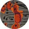 Safavieh Soho Soh853 Grey/Orange Area Rug Round