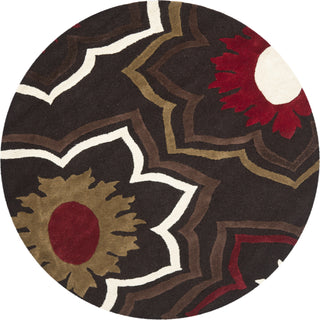 Safavieh Soho Soh857 Brown/Multi Area Rug Round