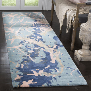 Safavieh Soho 970 Blue/Light Pink Area Rug Room Scene