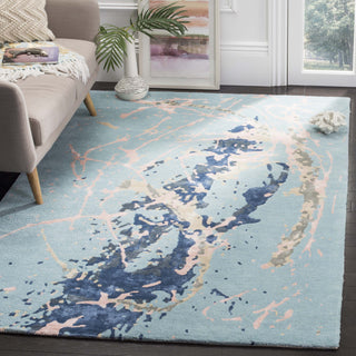 Safavieh Soho 970 Blue/Light Pink Area Rug Room Scene Feature