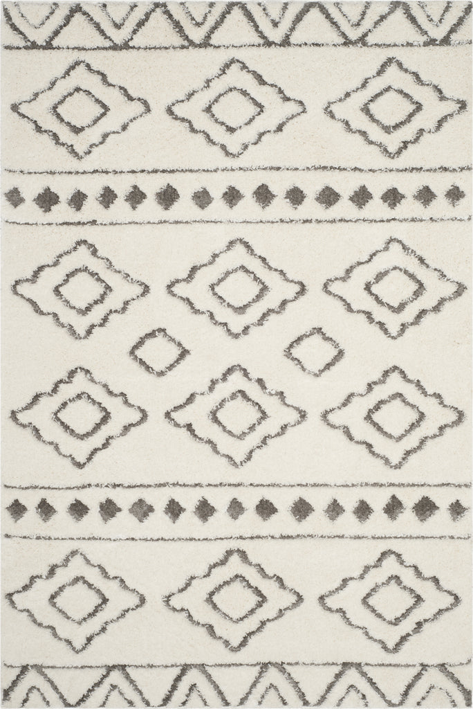 Safavieh Sparta Shag SPG513C Ivory/Grey Area Rug main image