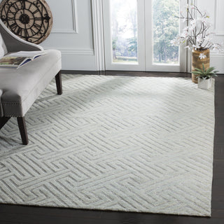 Safavieh Santa Fe STF535 Light Grey/Silver Area Rug Room Scene Feature