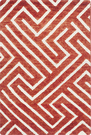 Safavieh Santa Fe STF535 Rust/Silver Area Rug 2' X 3'